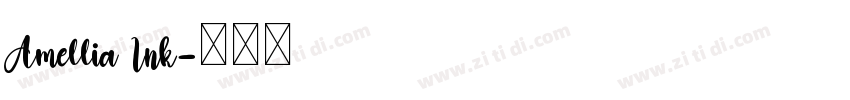 Amellia Ink字体转换